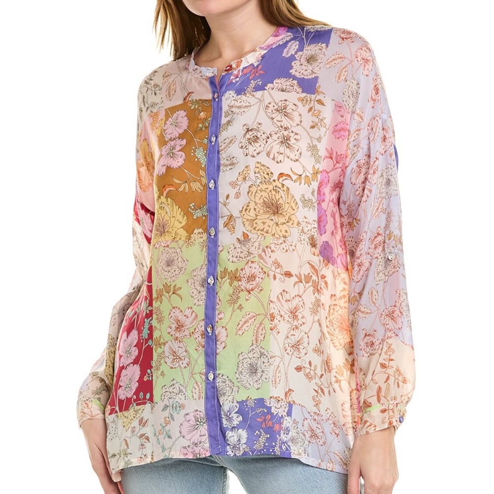 Johnny Was Cosmo Lauren Button-Down Shirt - Picture 2 of 11